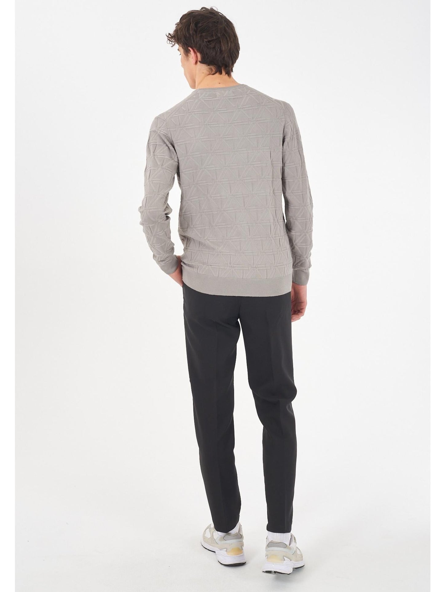 Yes Zee Maglia Girocollo Uomo Grigio