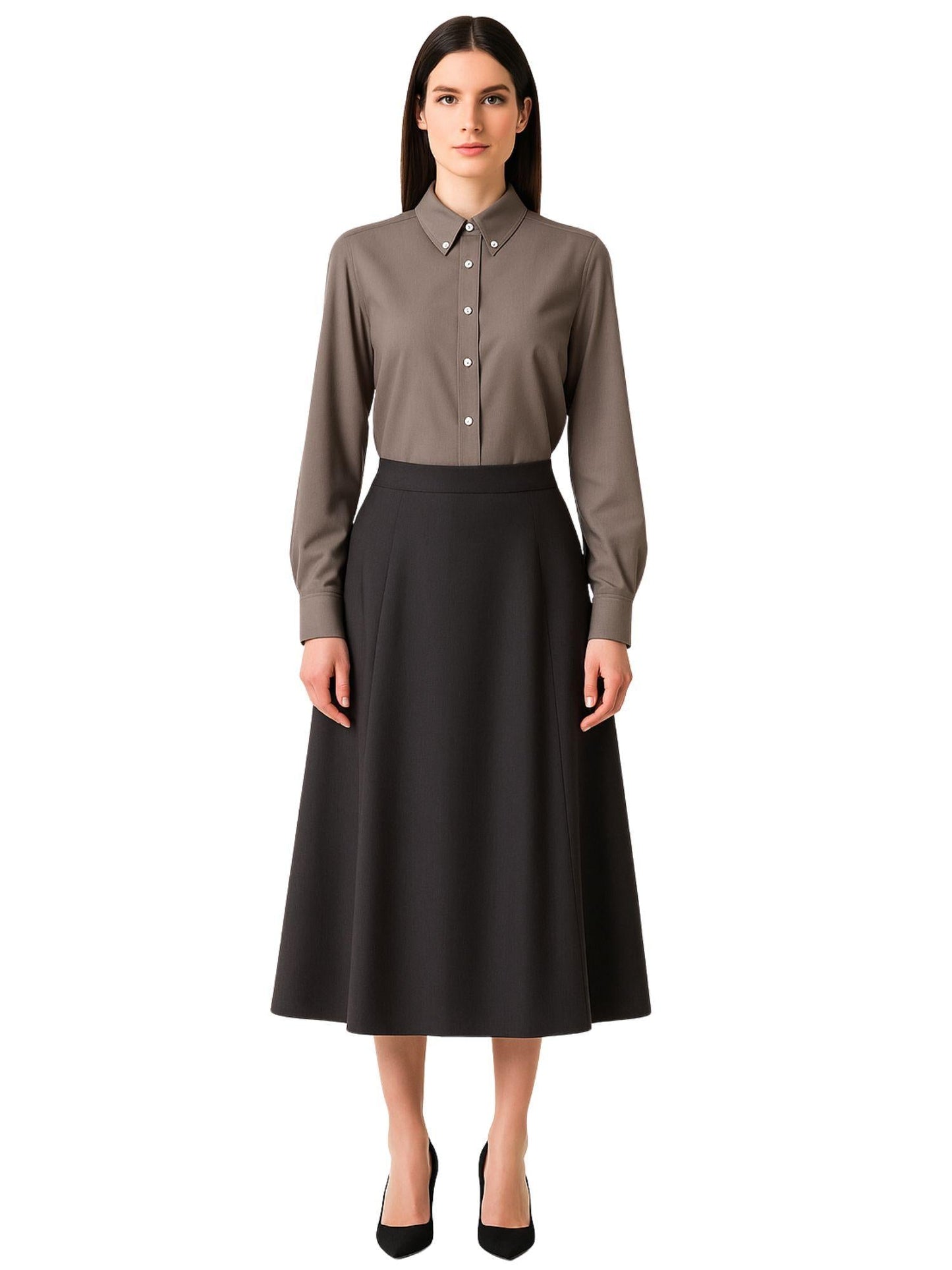 Emme Marella Camicia Donna Fleres Grigio Chiaro