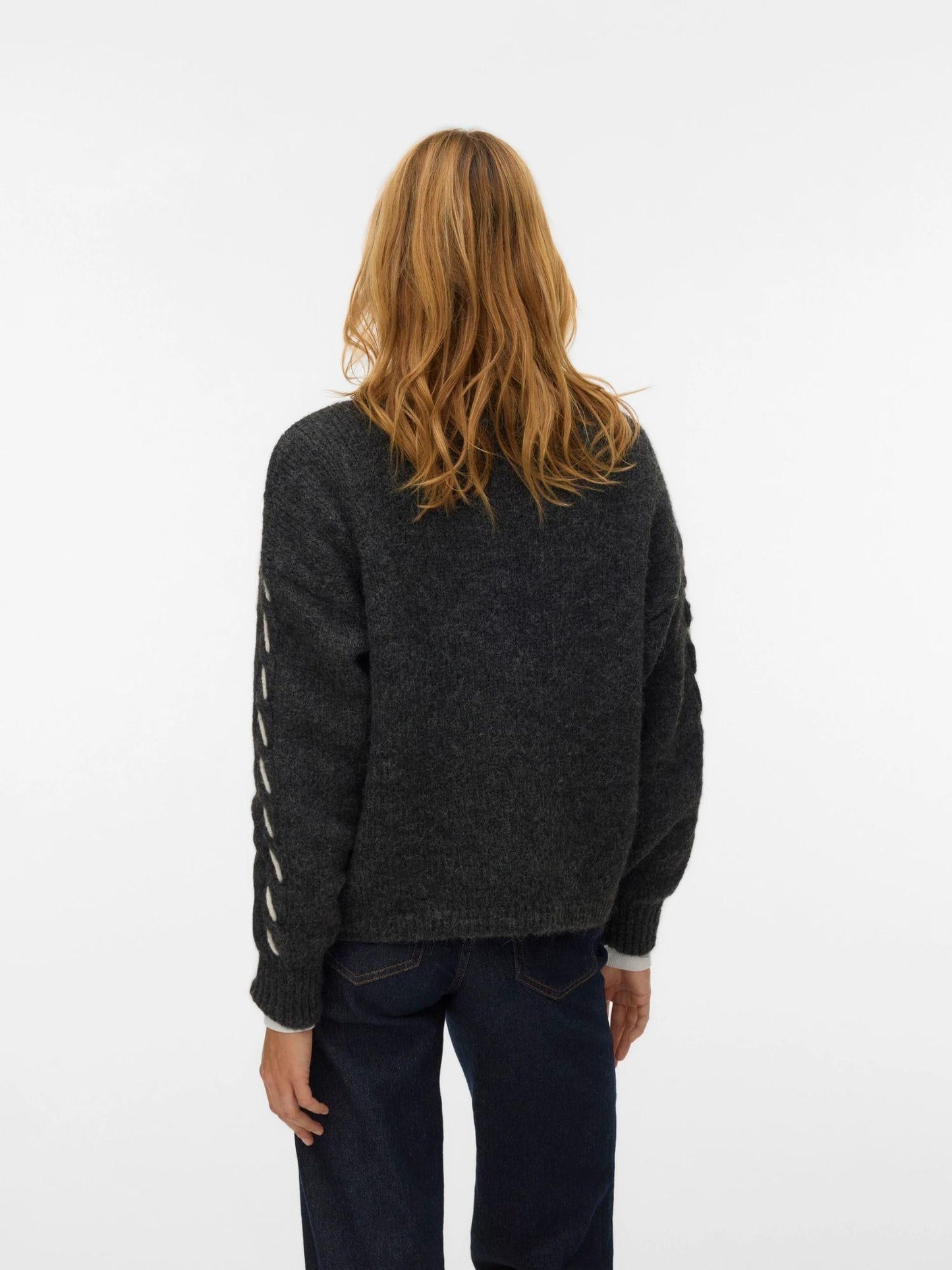 Vero Moda Maglione Donna Ilina Dark Grey Melange