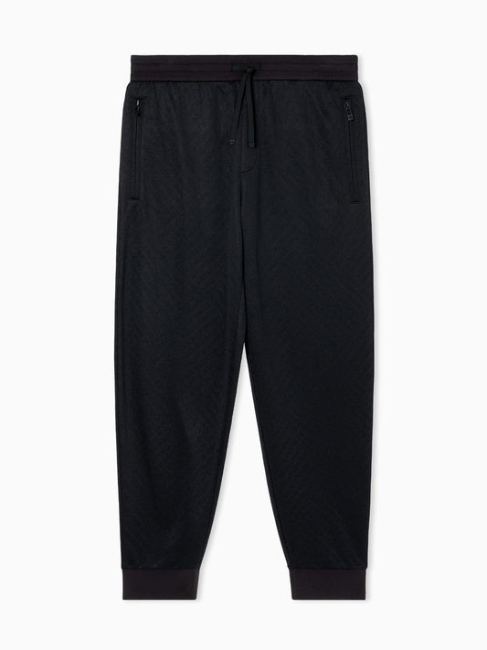 Armani Exchange Pantaloni Jogger Uomo Micro Texture Nero