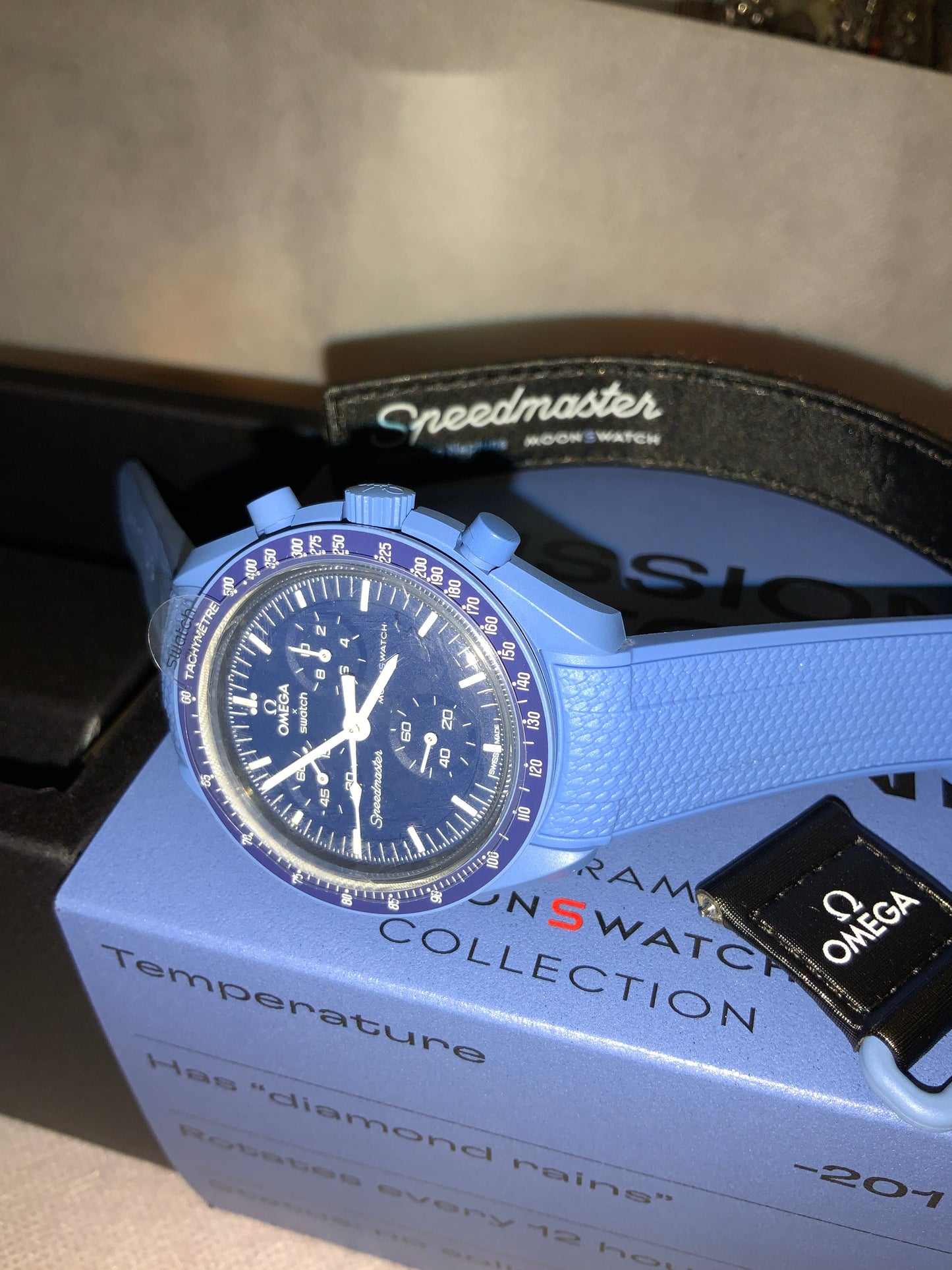 Cinturini silicone avvolgenti CARBON da 20mm per Omega x Swatch