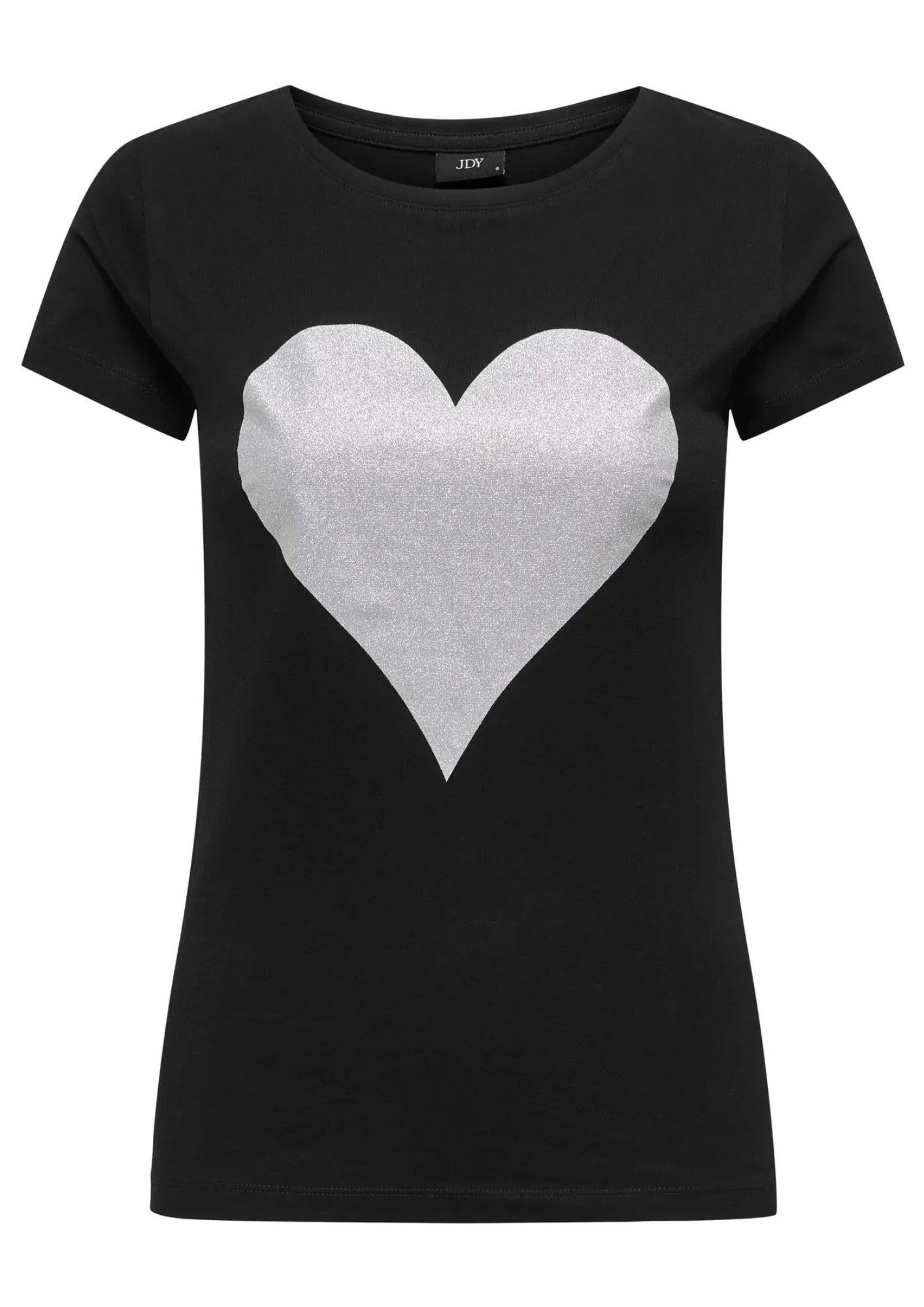 Jacqueline De Yong T-Shirt Donna Paris Nero