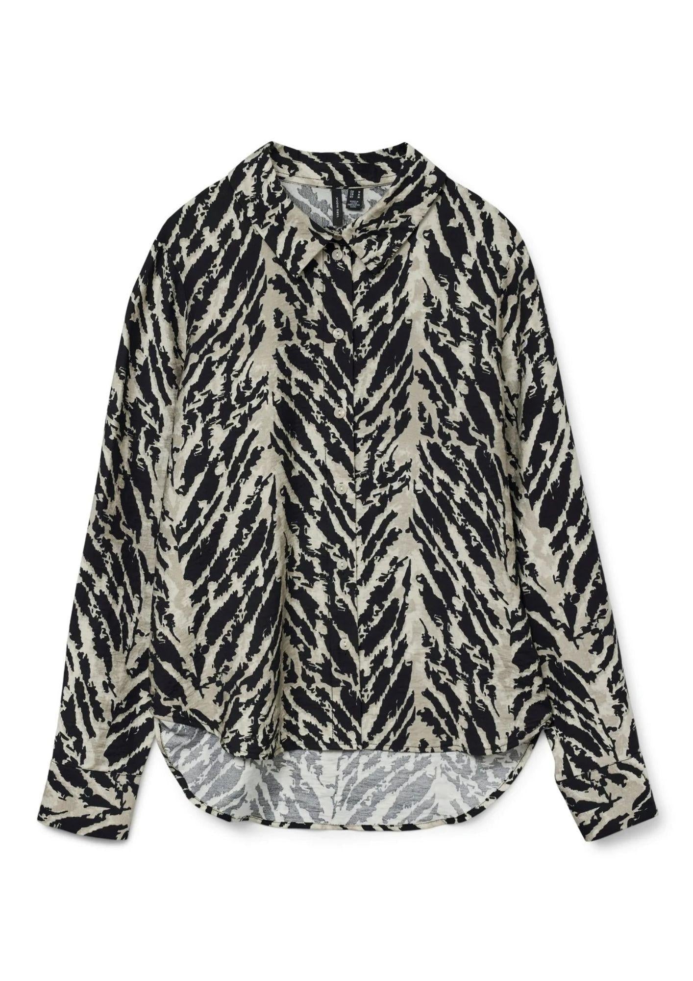 Vero Moda Camicia Donna Lucy Nero Fantasia