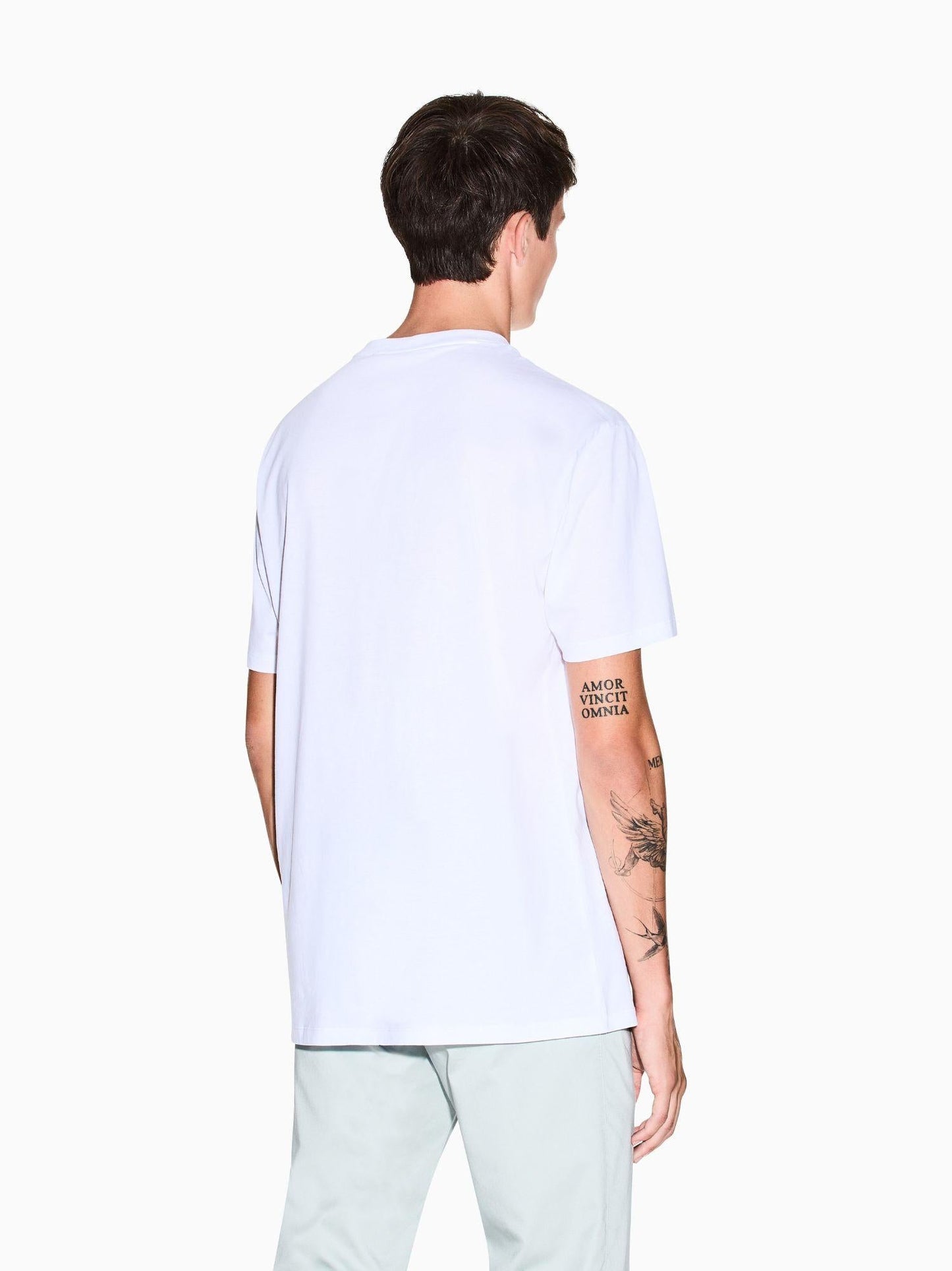 Armani Exchange T-Shirt Uomo Regular Fit Bianco