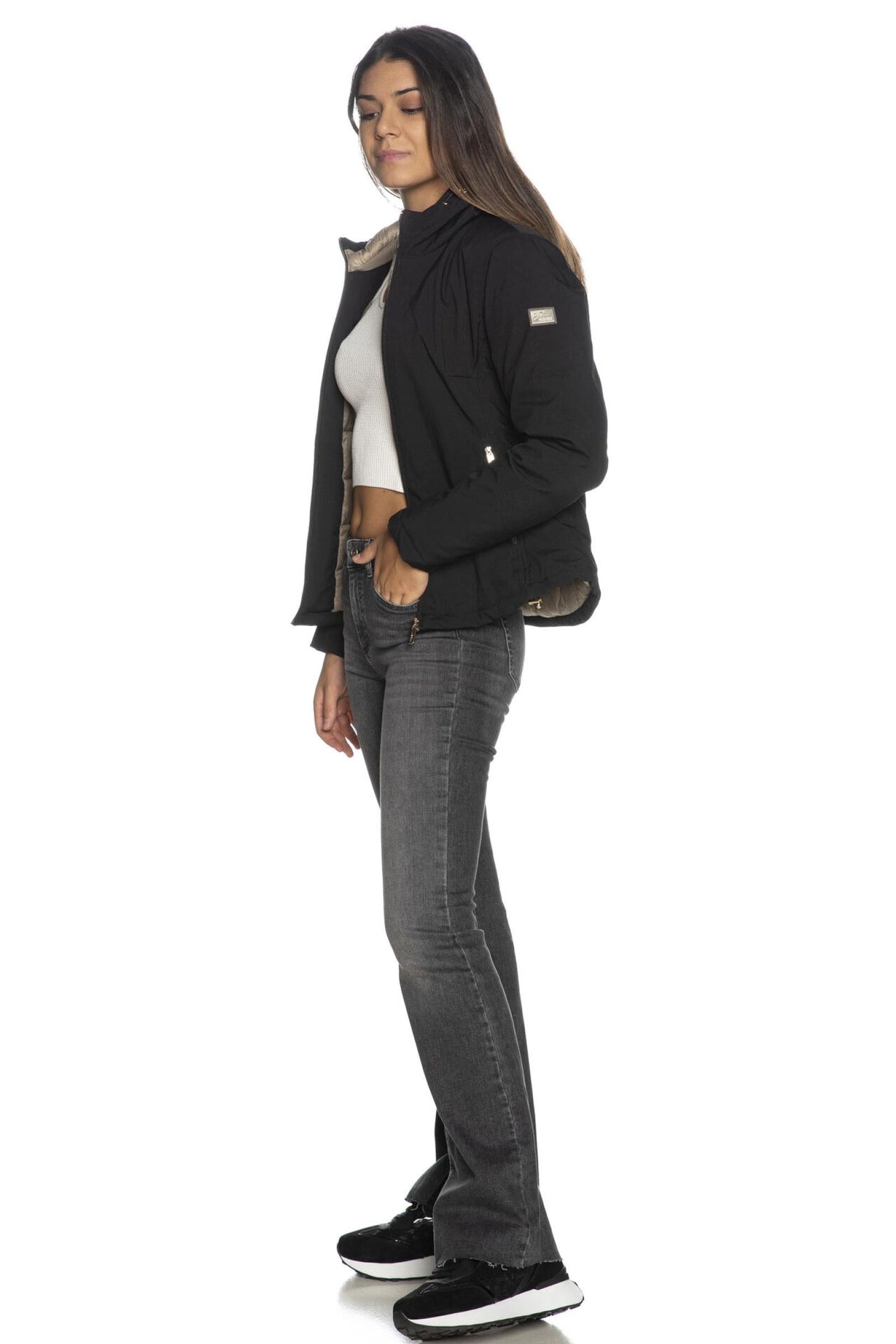 Yes Zee Giacca Invernale Donna Nero