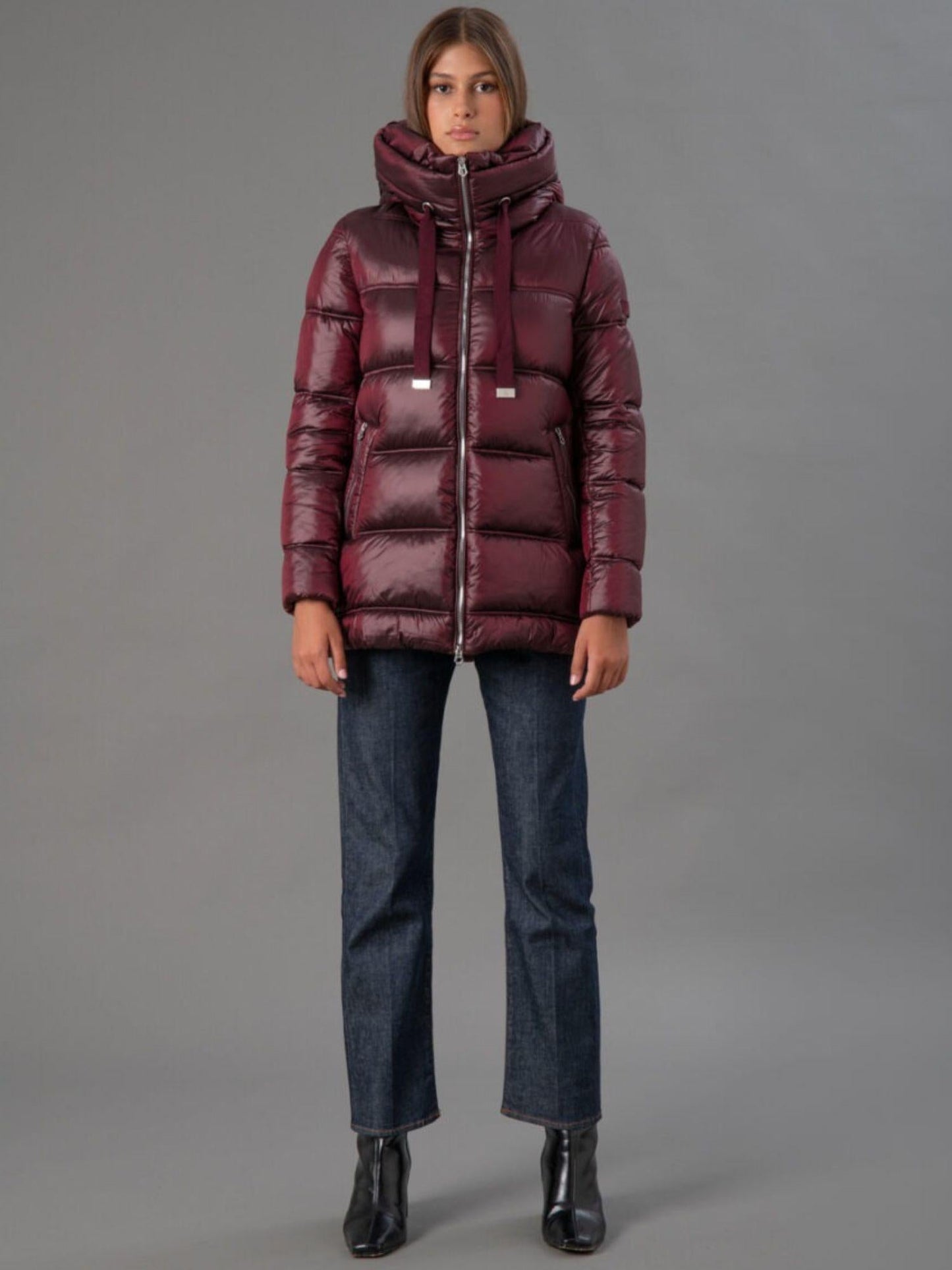 Rihunik Giacca Invernale Donna Bordeaux