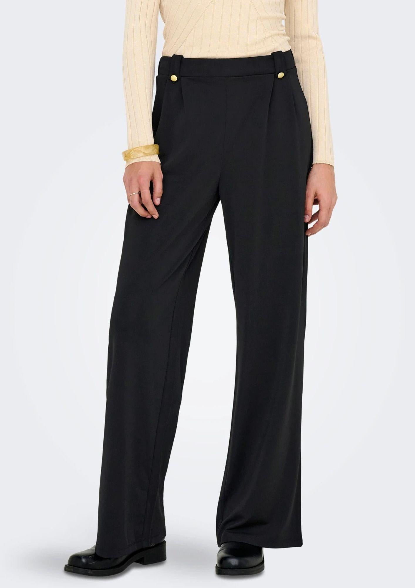 Jacqueline De Yong Pantalone Donna Dina Nero