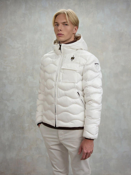 Blauer Giacca Invernale Uomo Bryant Bianco ottico interno beige