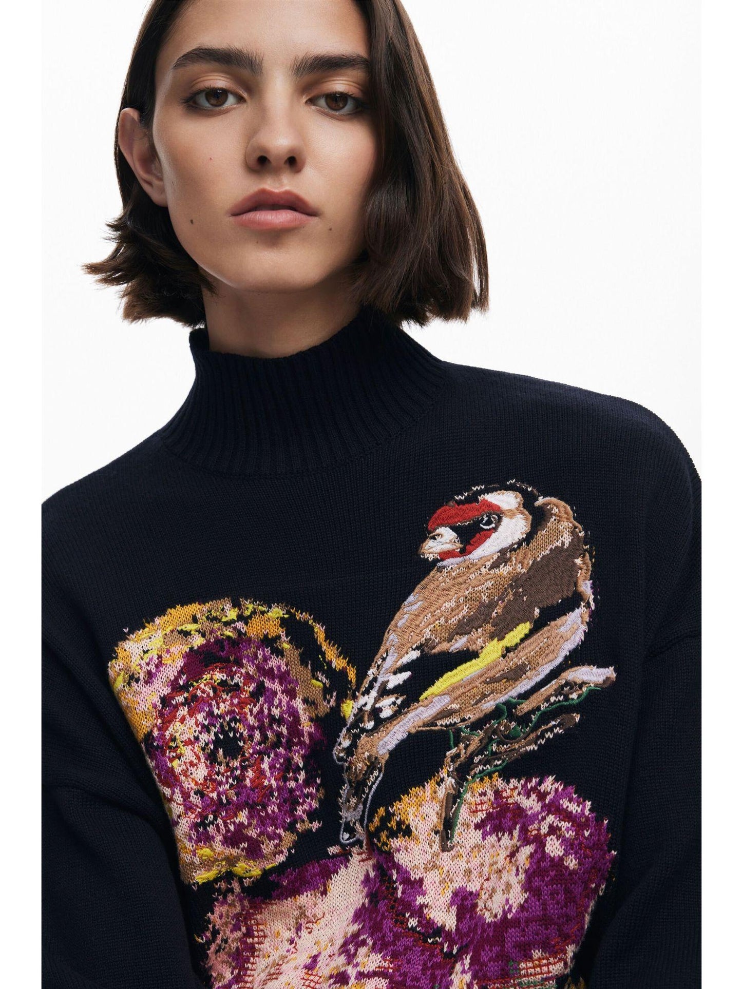 Desigual Maglione disegnato da Mr. Christian Lacroix Donna Nero