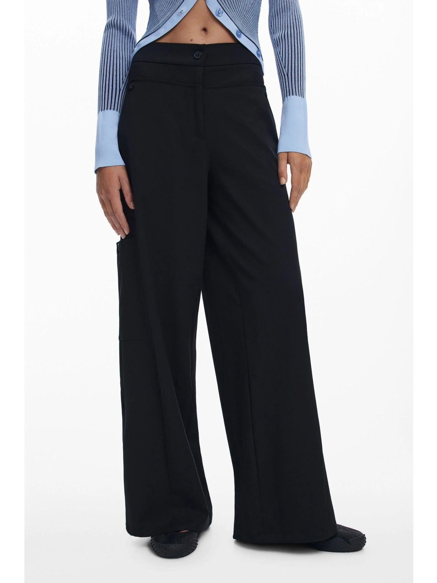 Desigual Pantaloni sartoriali Balloon Donna Nero