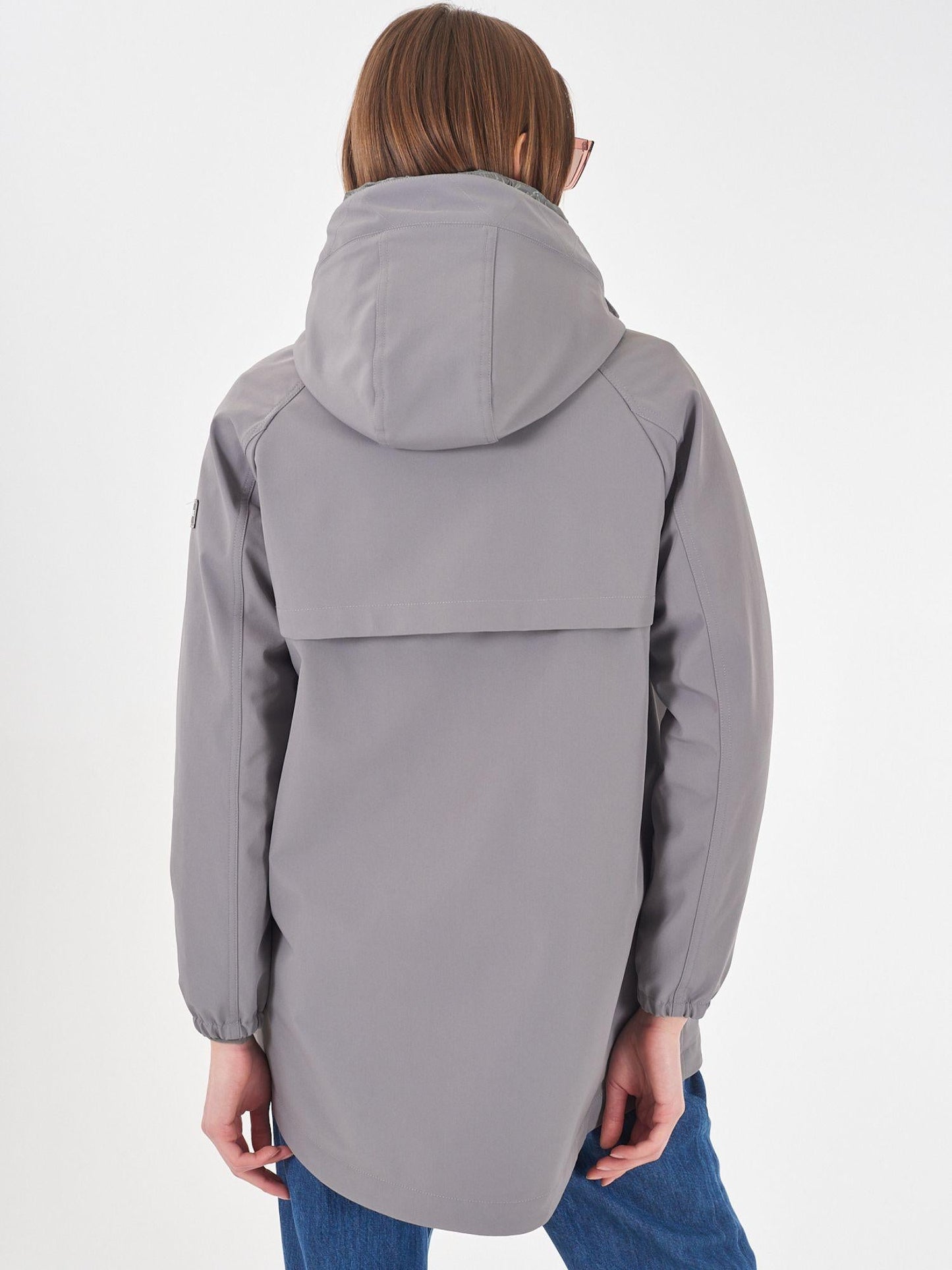 Yes Zee Parka Donna con Giubbino Trapuntato Interno Grigio