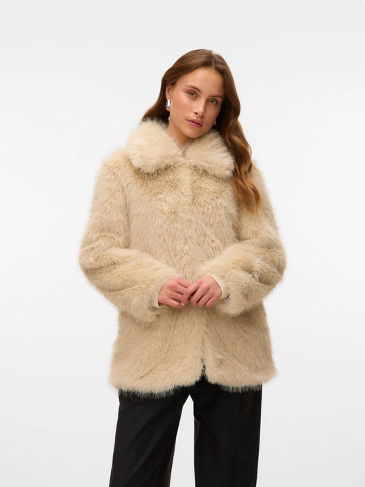 Vero Moda Giacca Invernale Donna Gloria Grey Oatmeal