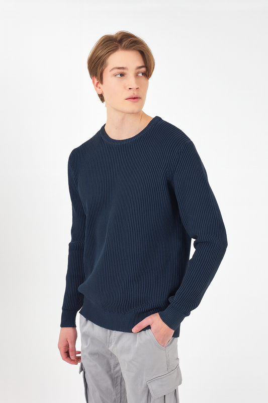 Yes Zee Maglia Girocollo Uomo Blu