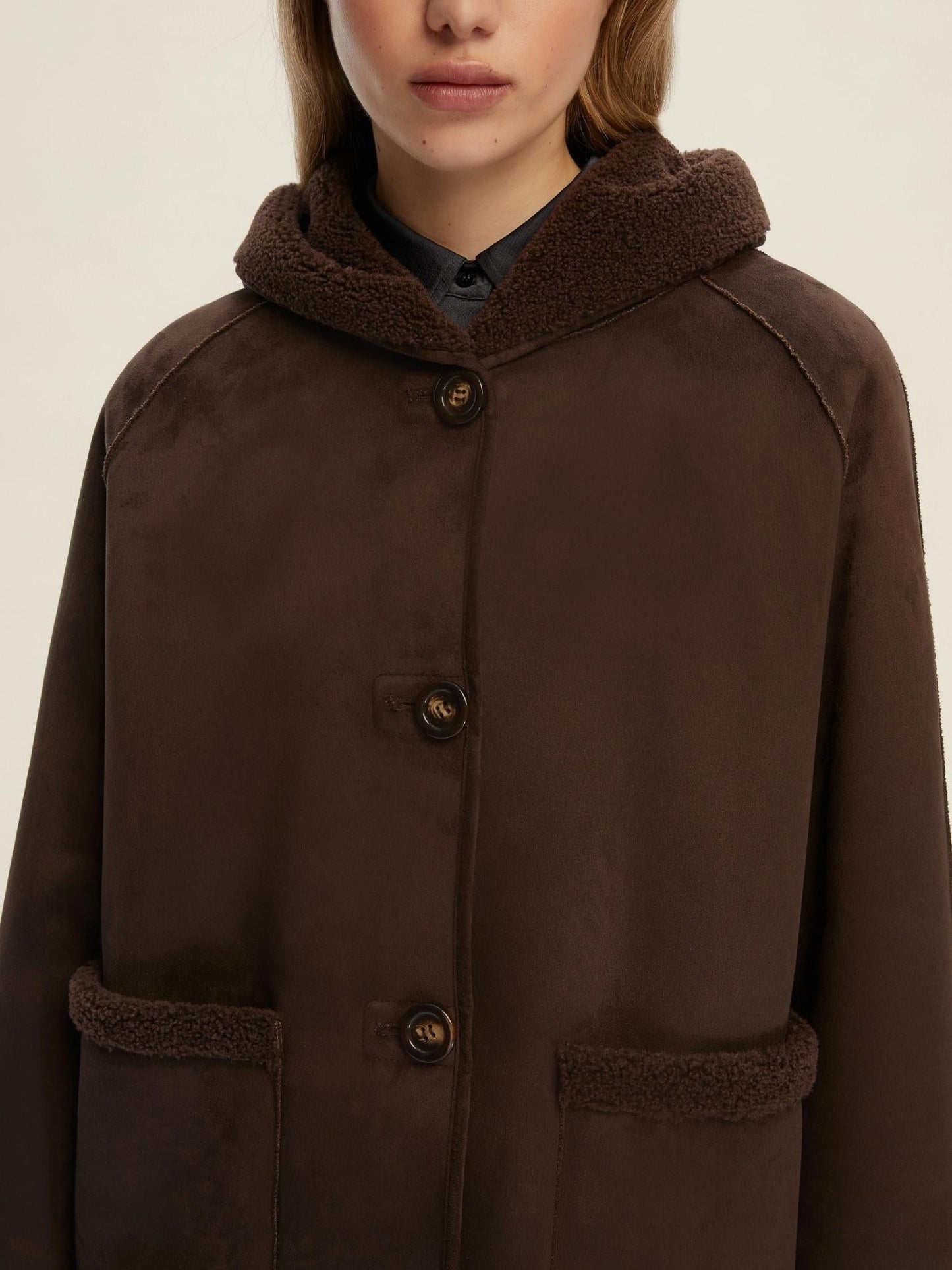 Emme Marella Caban reversibile Donna Gavetta Testa di moro