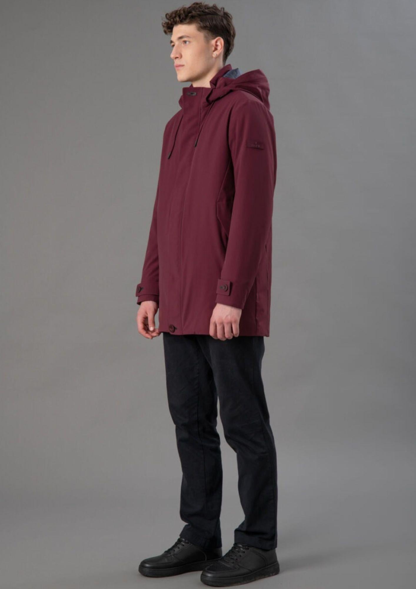 Rihunik Giacca Invernale Uomo Hugh Bordeaux