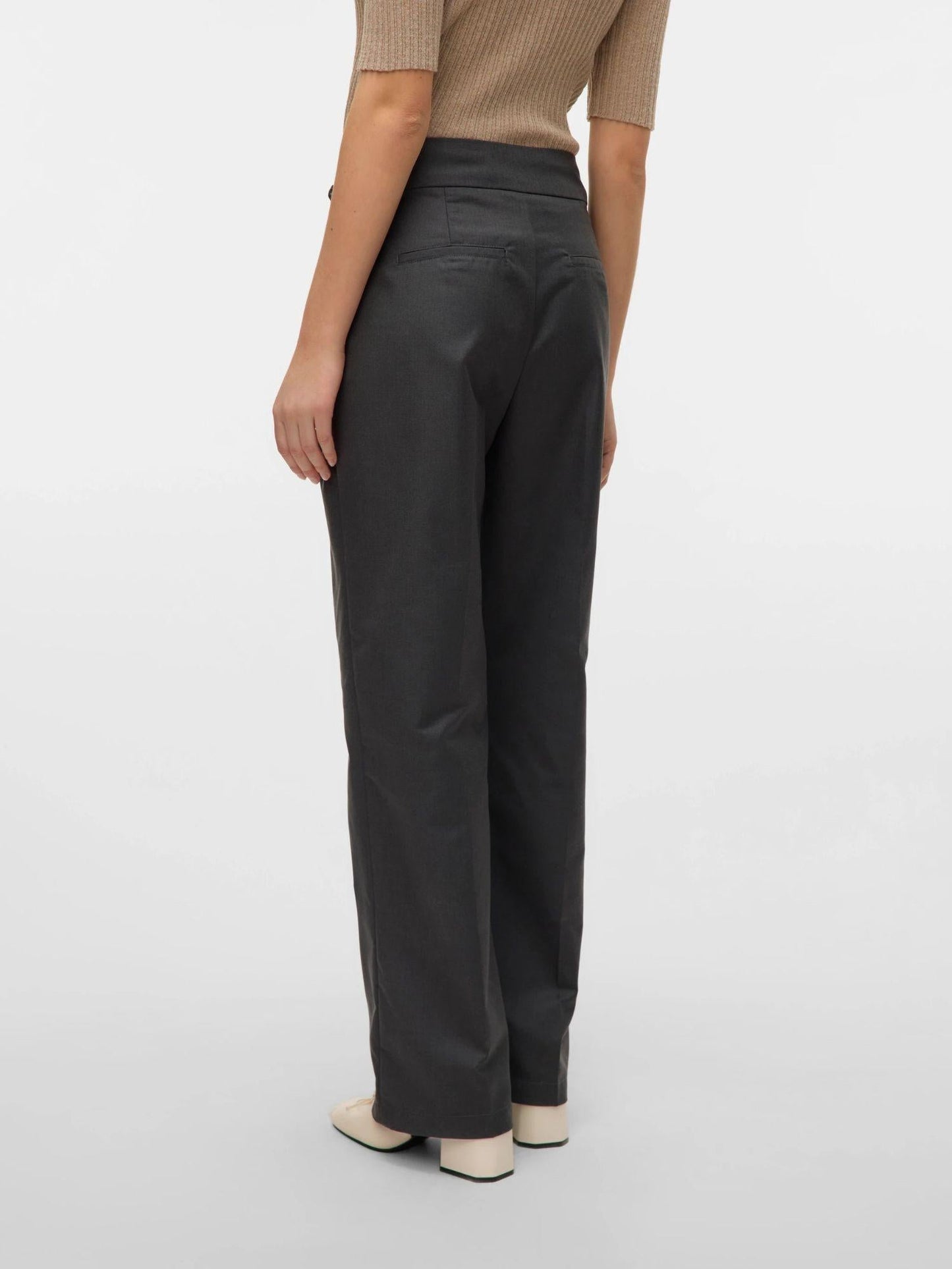 Vero Moda Pantaloni Formali Donna Nikki Dark Grey Melange