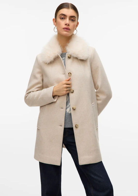 Vero Moda Giacca Invernale Donna Autumn Beige