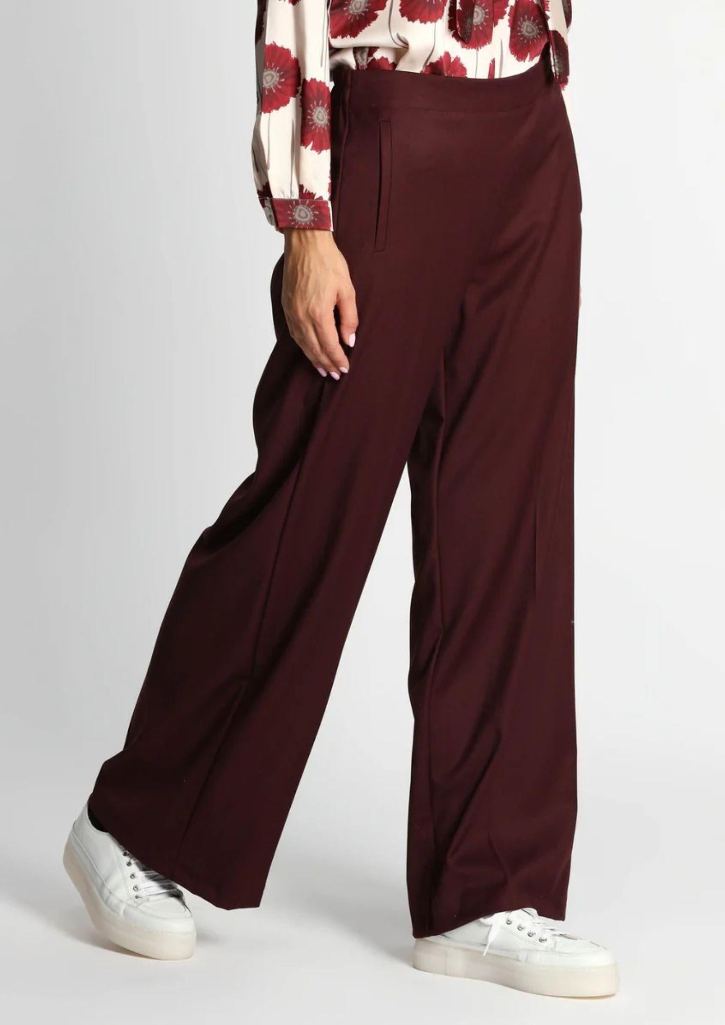 Emme Marella Pantalone Donna Sarago Bordeaux