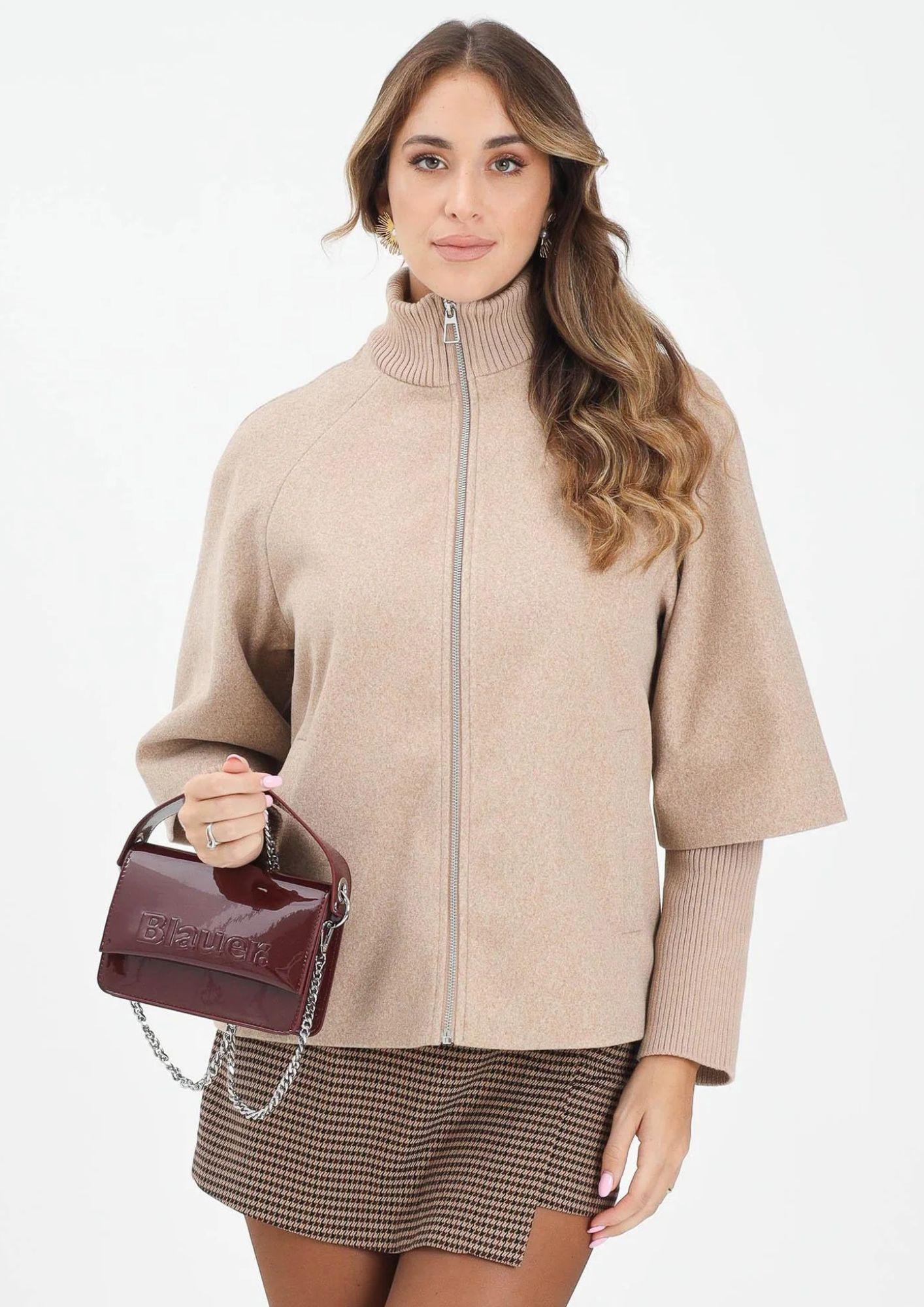 Jacqueline De Yong Giacca Invernale Donna Memory Beige
