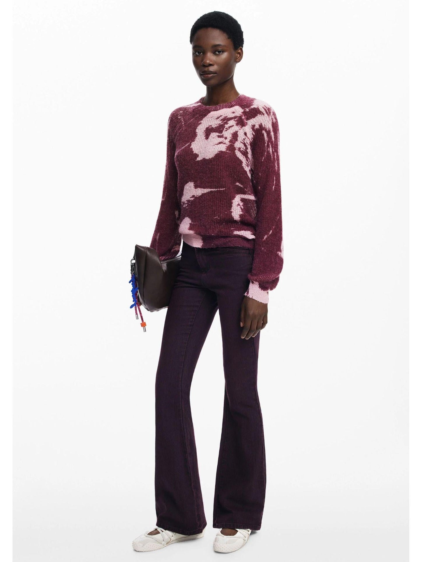 Desigual Maglione texture Arty Donna Rosso