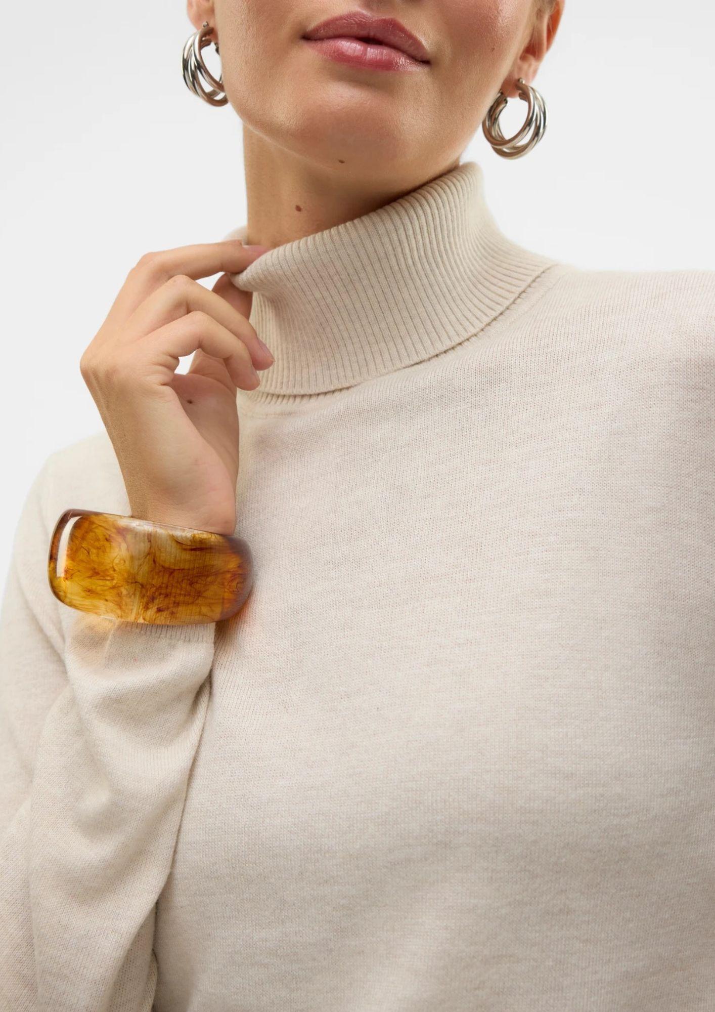 Vero Moda Maglione Donna Iris Beige Chiaro