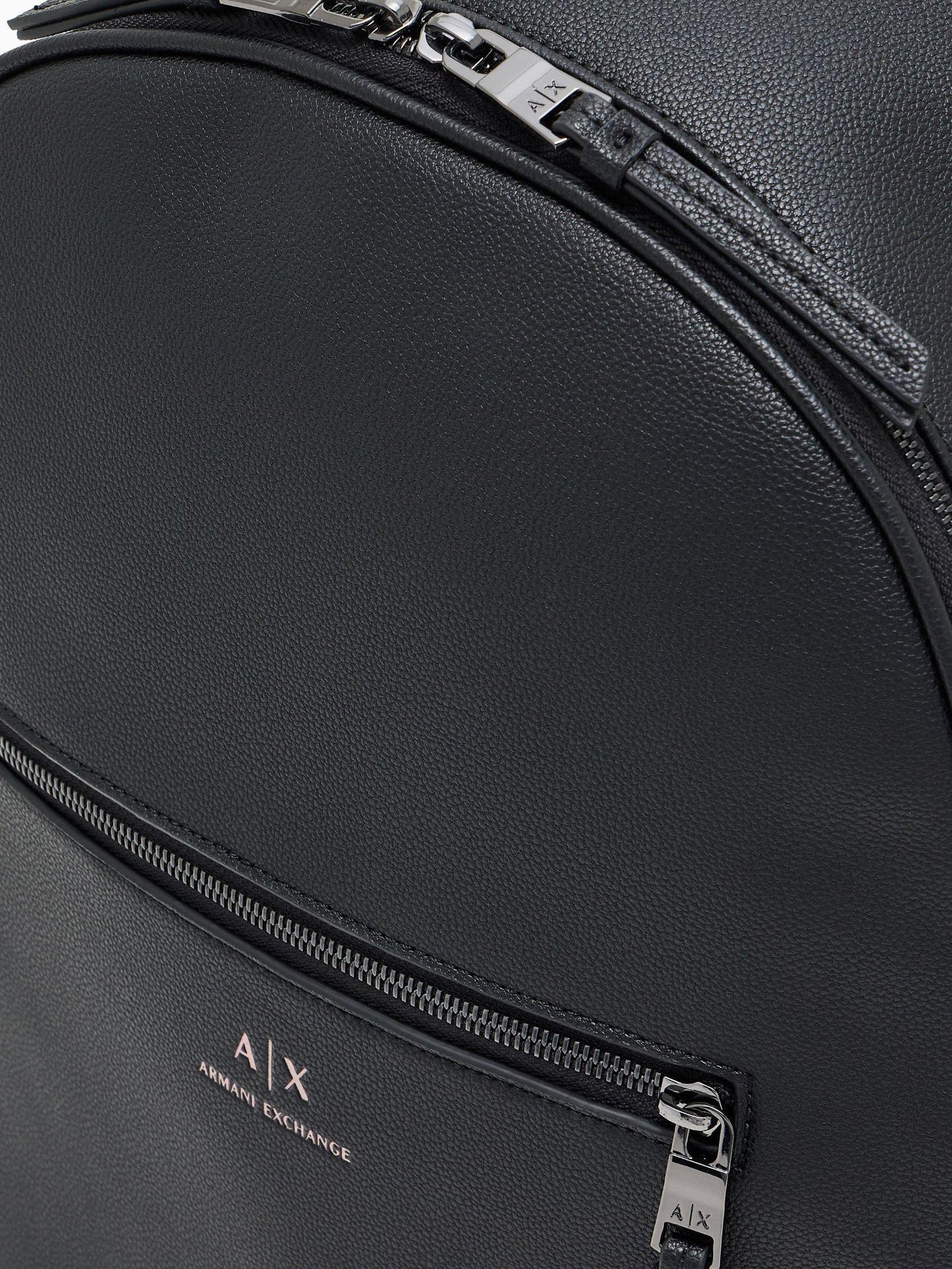 Armani Exchange Zaino Unisex Semi-Rigido Con Tasca Esterna Nero