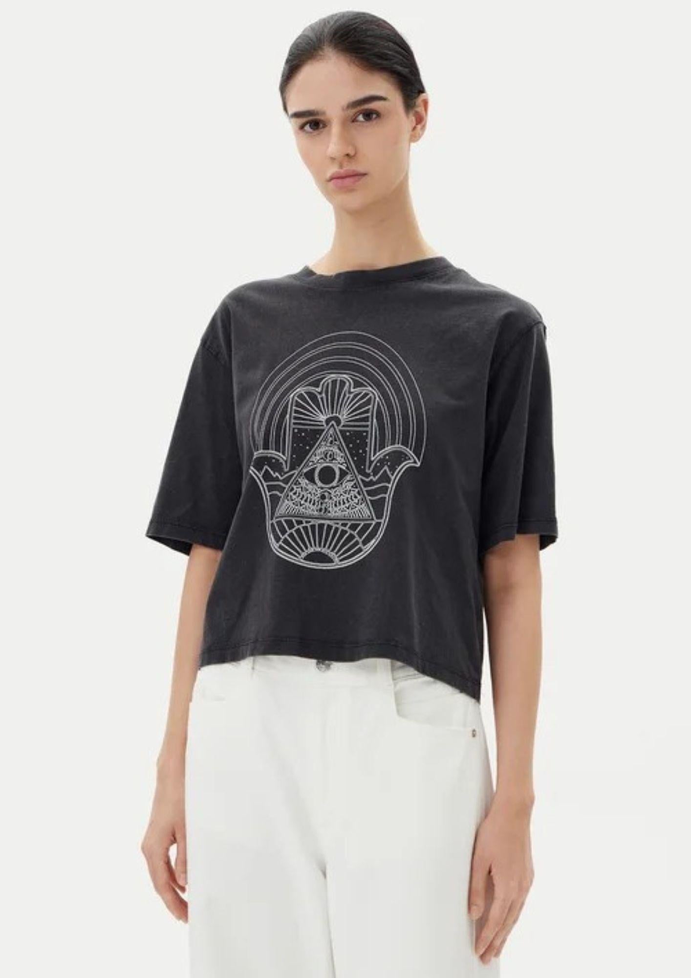 Jacqueline De Yong T-Shirt Donna Carla Nera
