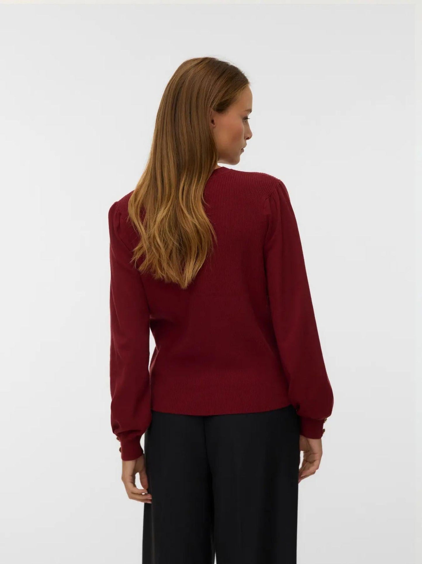 Vero Moda Maglione Donna Hollykaris Rosso Syrah