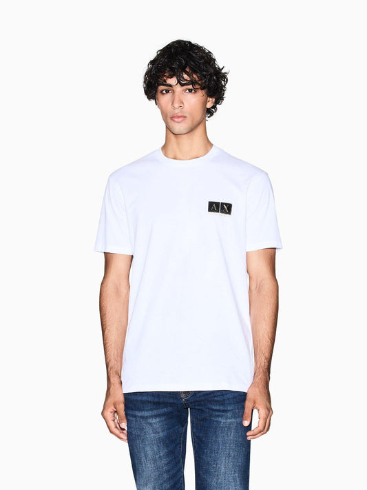 Armani Exchange T-Shirt Uomo Regular Fit Bianco