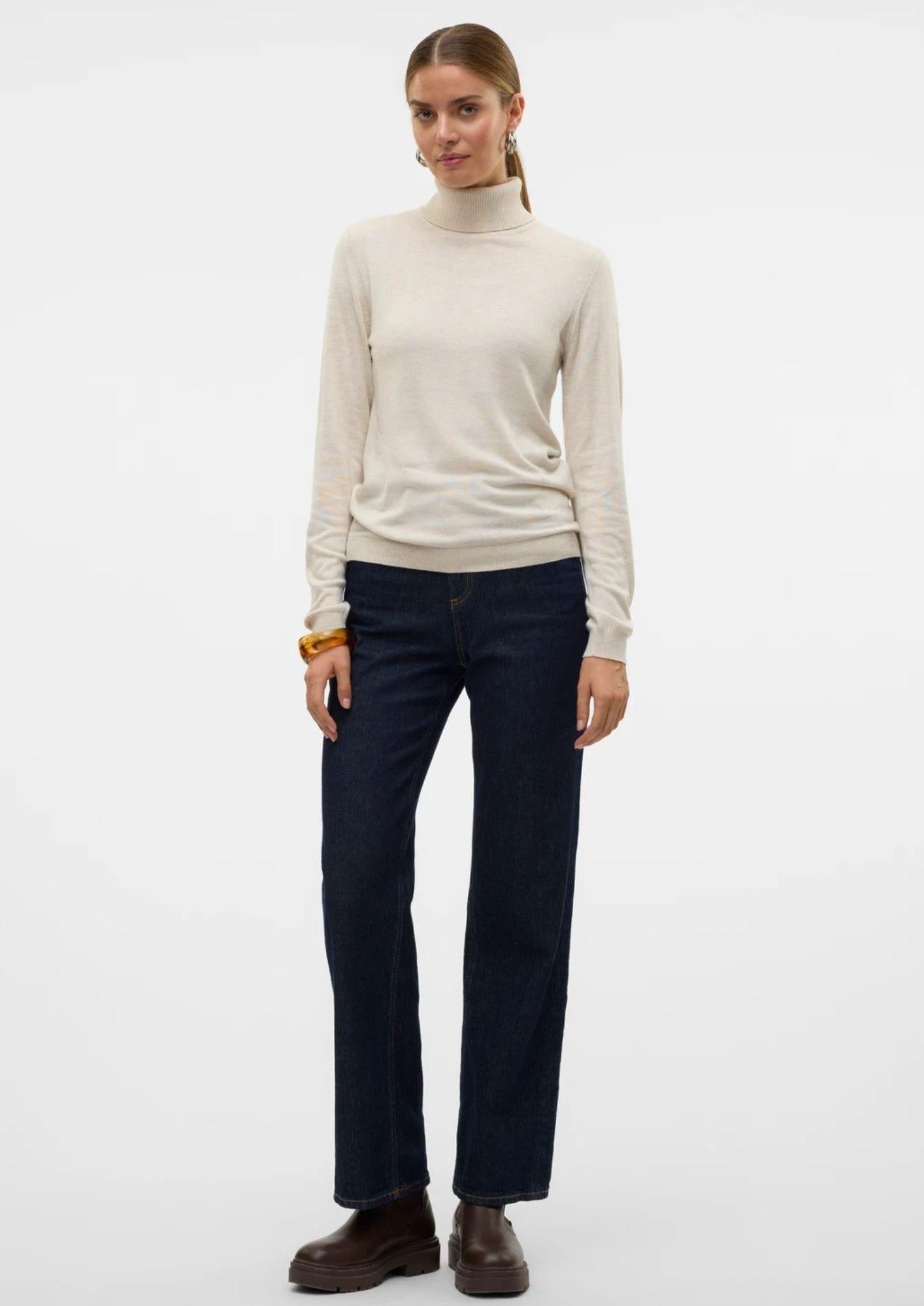 Vero Moda Maglione Donna Iris Beige Chiaro