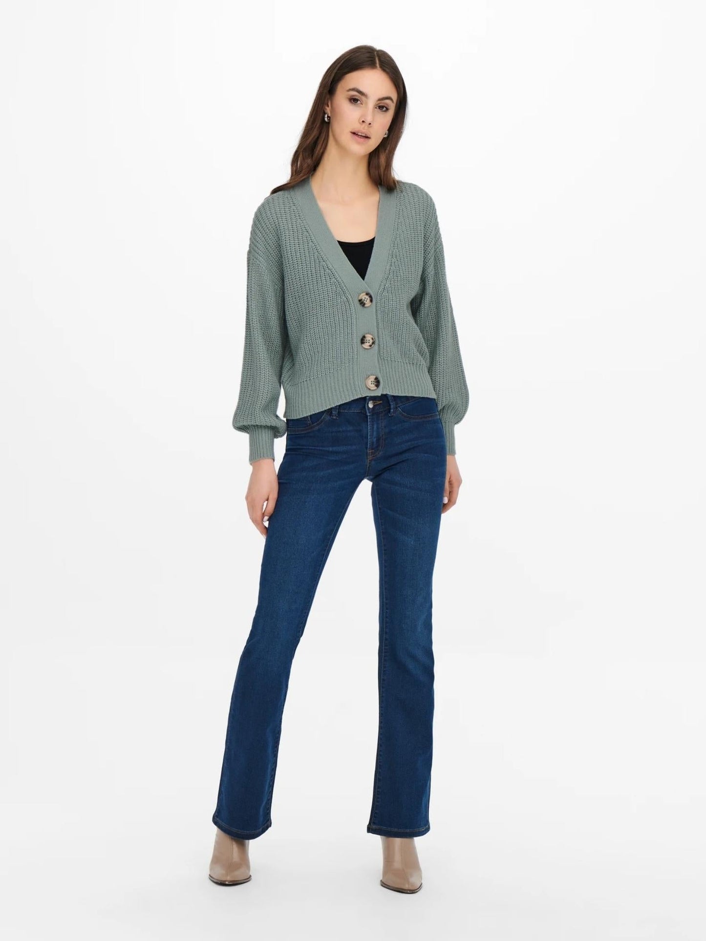 Jacqueline De Yong Cardigan Donna Justy Turchese Abyss