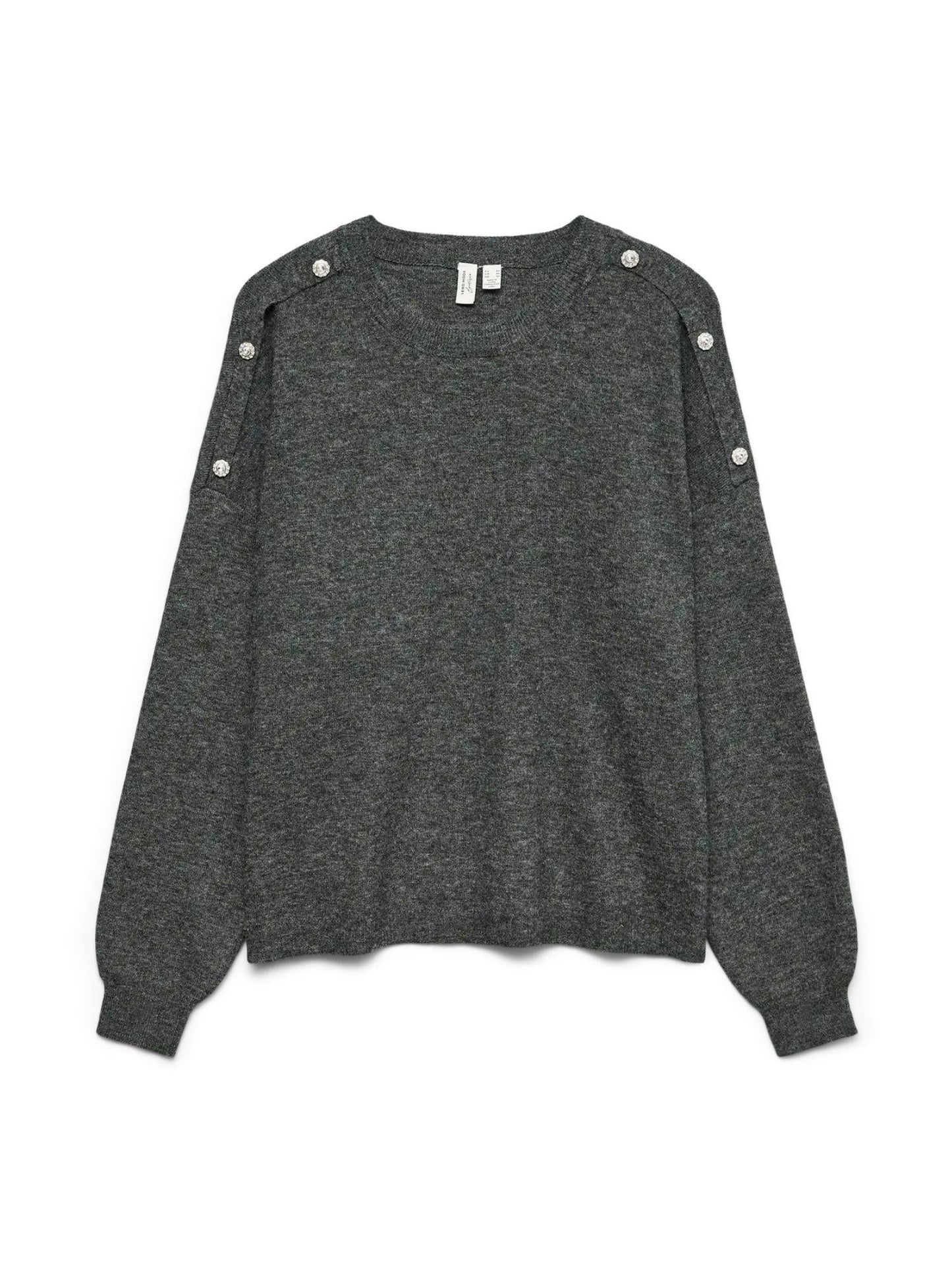 Vero Moda Maglione Donna Joya Dark Grey Melange