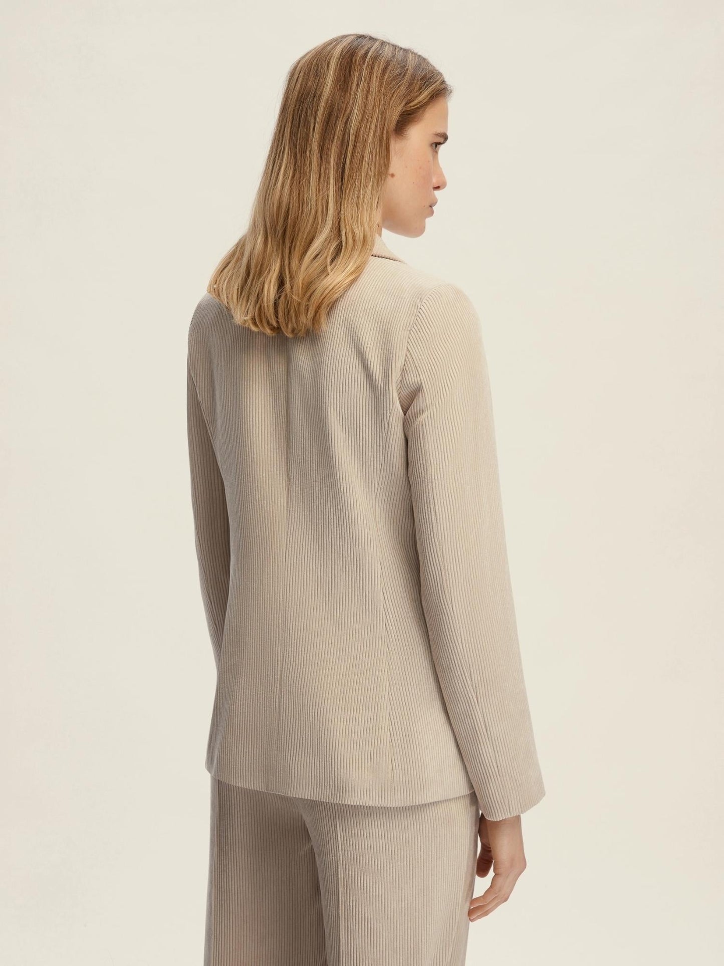 Emme Marella Blazer in velluto a coste Donna Bino Bianco Sporco