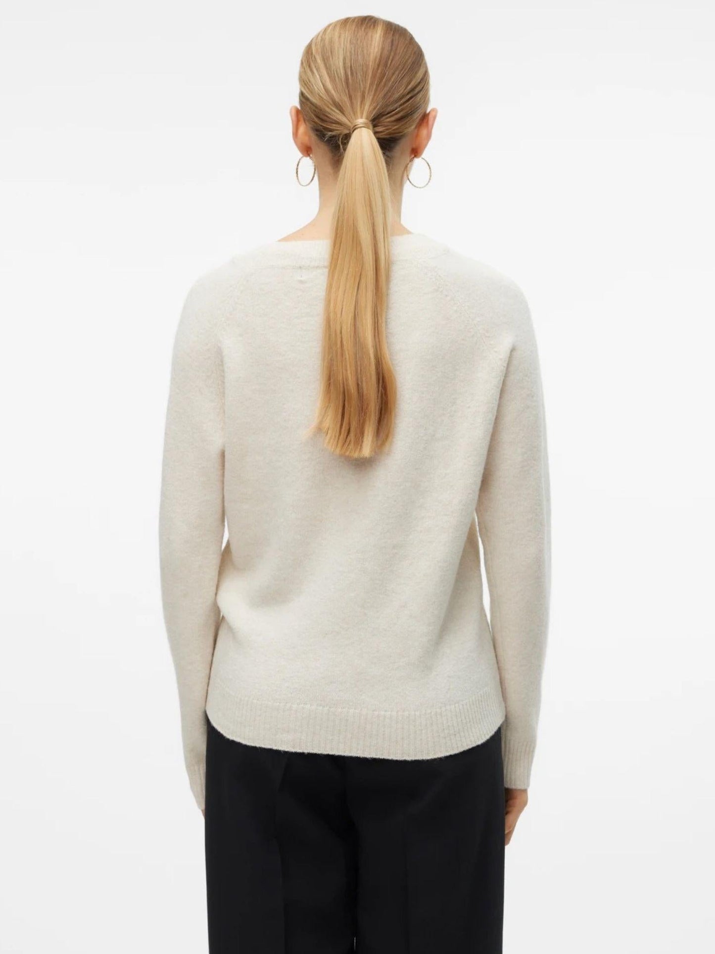 Vero Moda Maglione Donna Doffy Bianco Panna