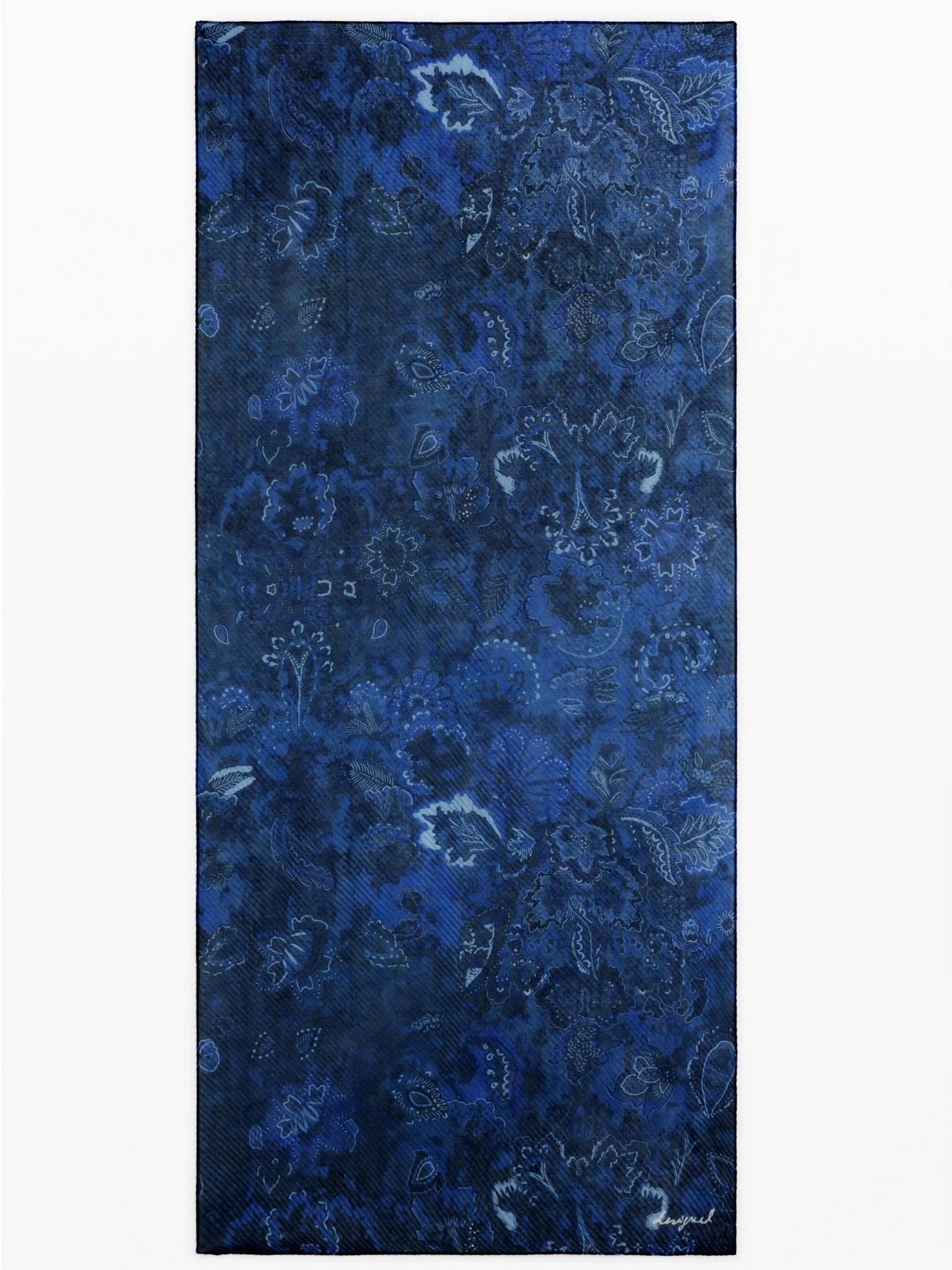 Desigual Foulard rettangolare plissettato paisley Donna Blu