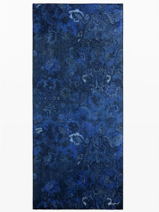 Desigual Foulard rettangolare plissettato paisley Donna Blu