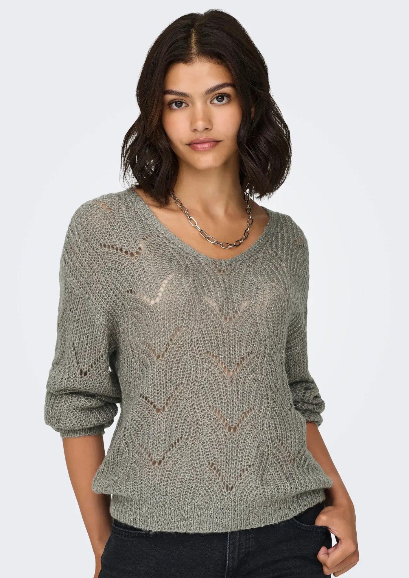 Jacqueline De Yong Maglia Donna Badut Argento