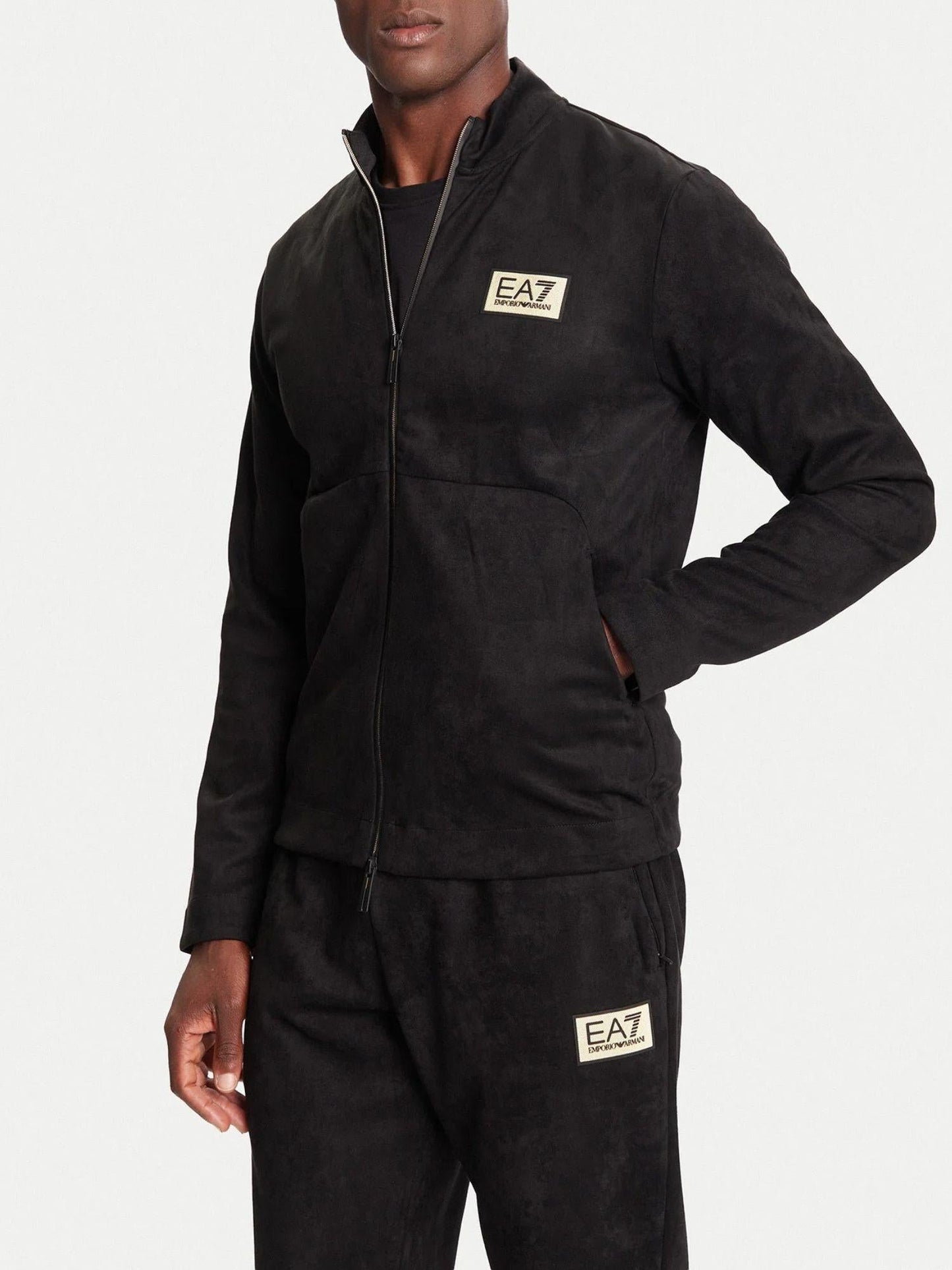 EA7 Emporio Armani Felpa Uomo full zip Nero