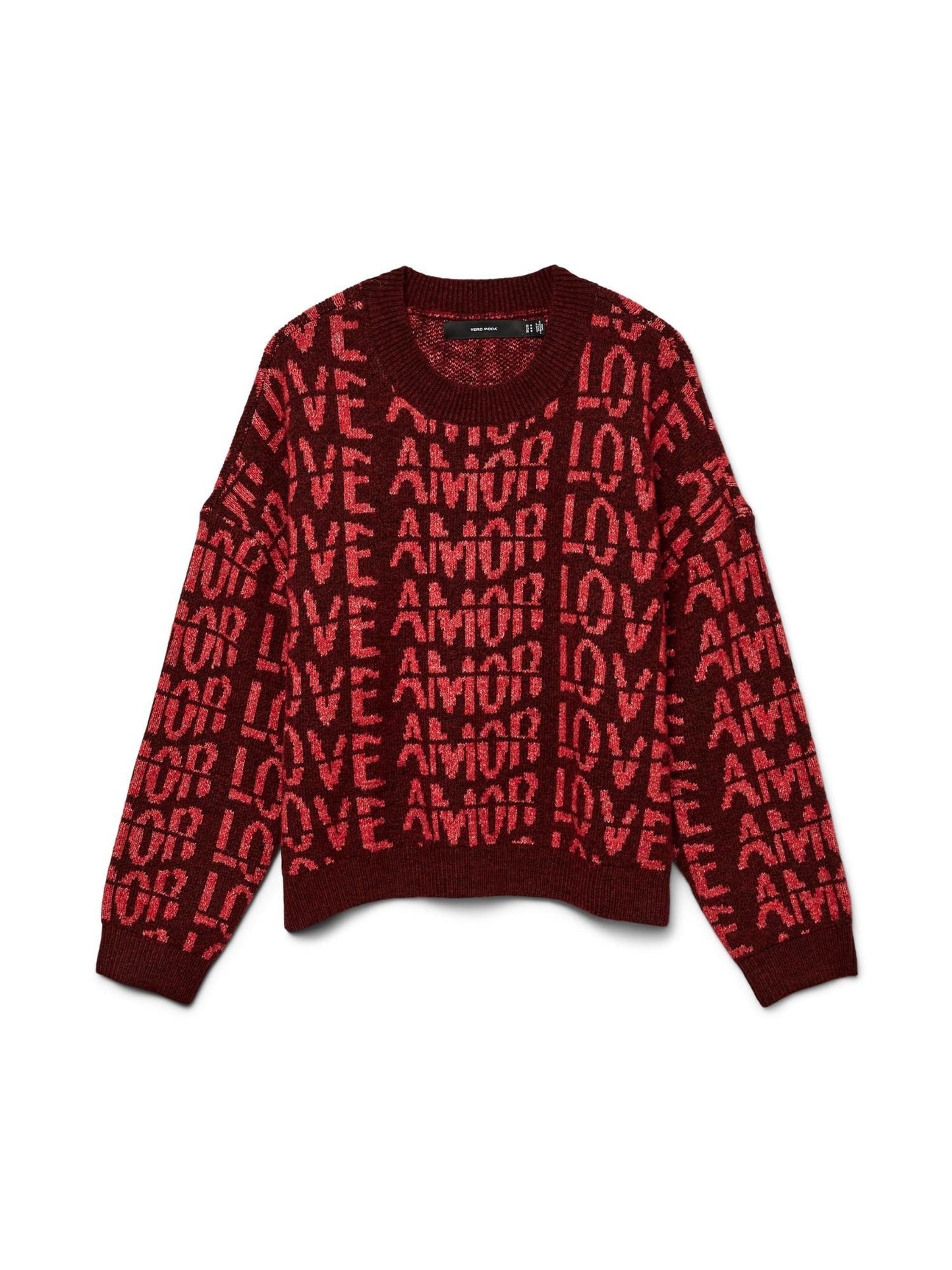 Vero Moda Maglione Donna Love Rosso Syrah