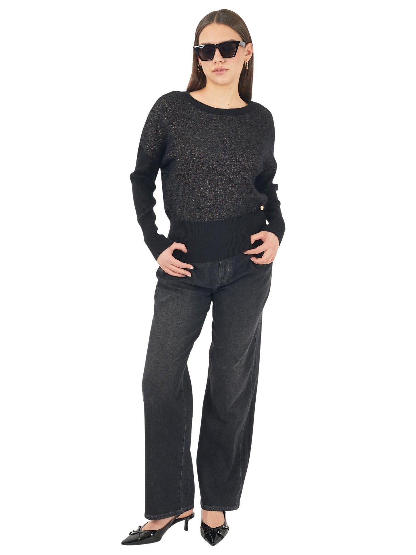 Yes Zee Maglia Donna Grigio