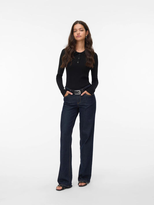 Vero Moda Maglione Donna Siljerib Nero