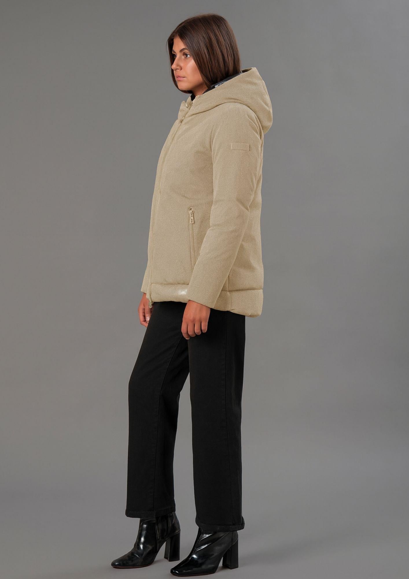Rihunik Giacca Invernale Donna Tera Beige