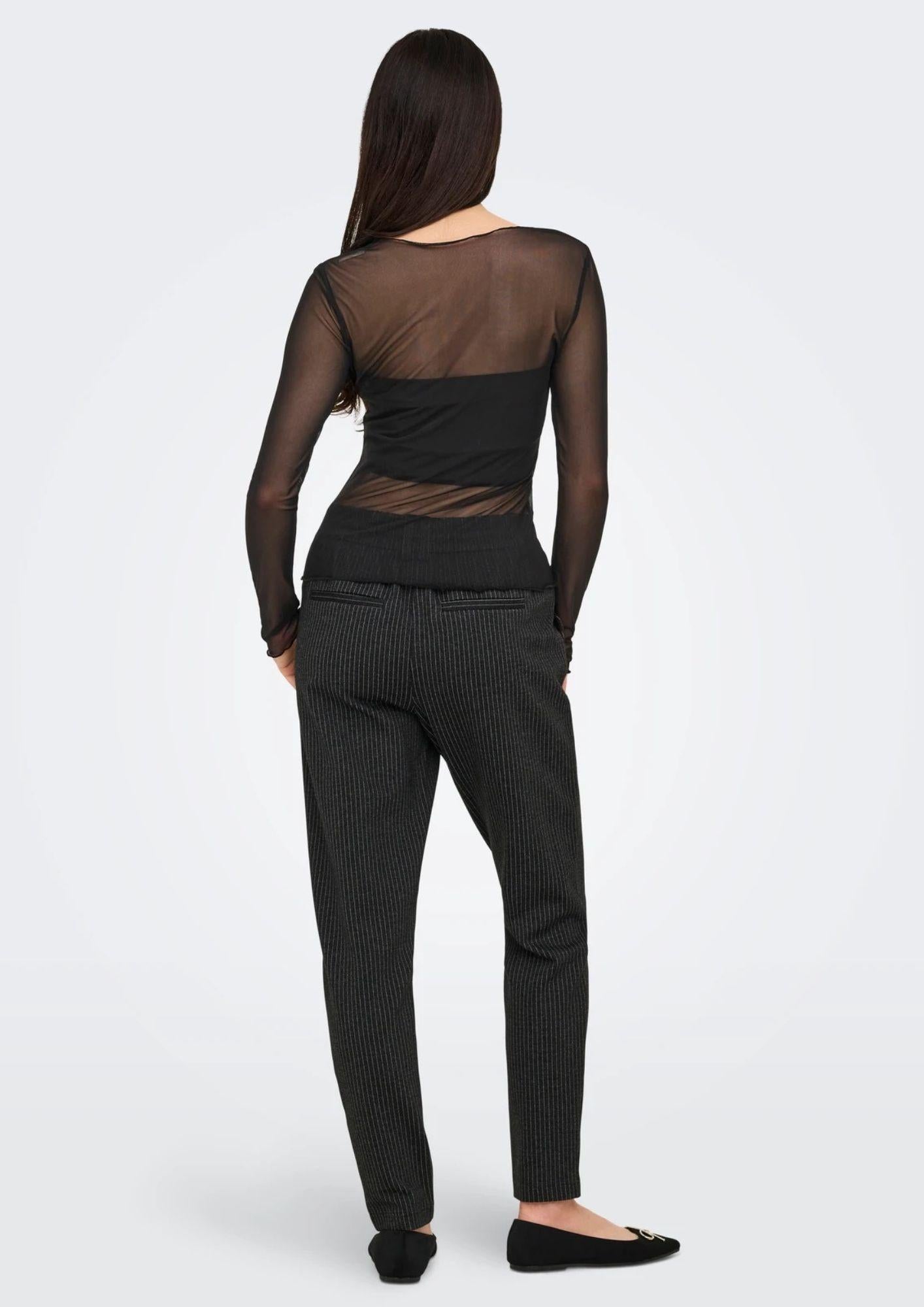 Jacqueline De Yong Top Donna Elsa Nero