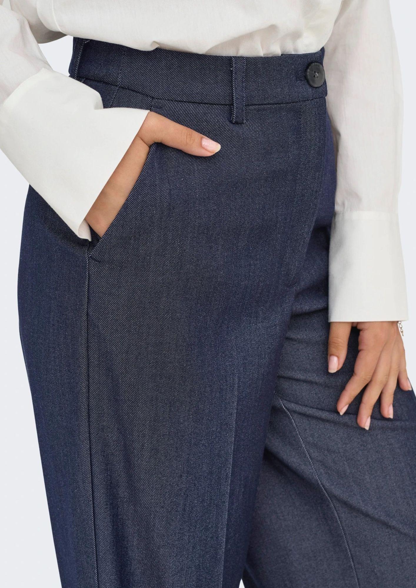 Jacqueline De Yong Pantalone Donna Anthony Blu Denim