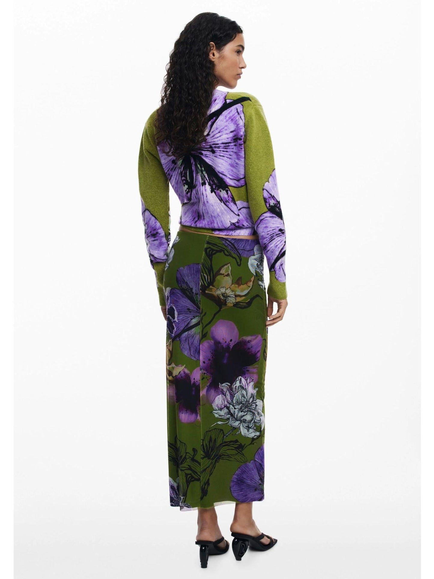 Desigual Gonna disegnata da Mr. Christian Lacroix Donna Verde