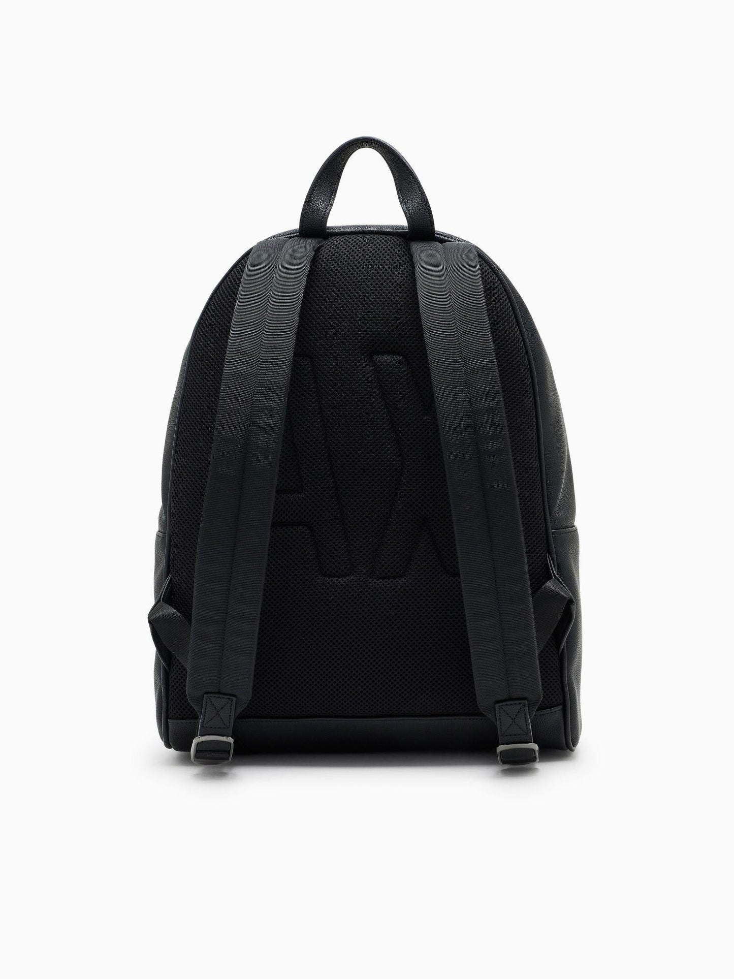 Armani Exchange Zaino Unisex Semi-Rigido Con Tasca Esterna Nero