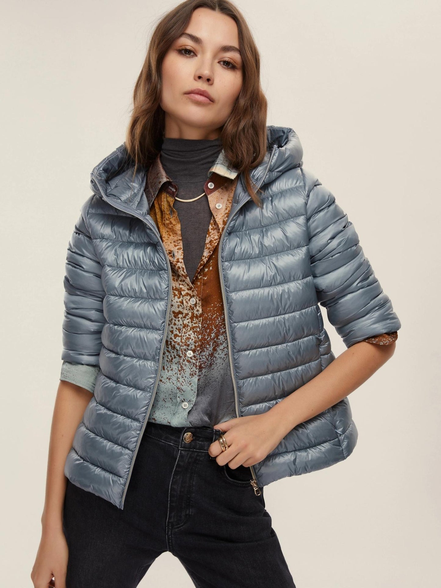 Emme Marella Piumino Antigoccia Donna Geneve Azzurro