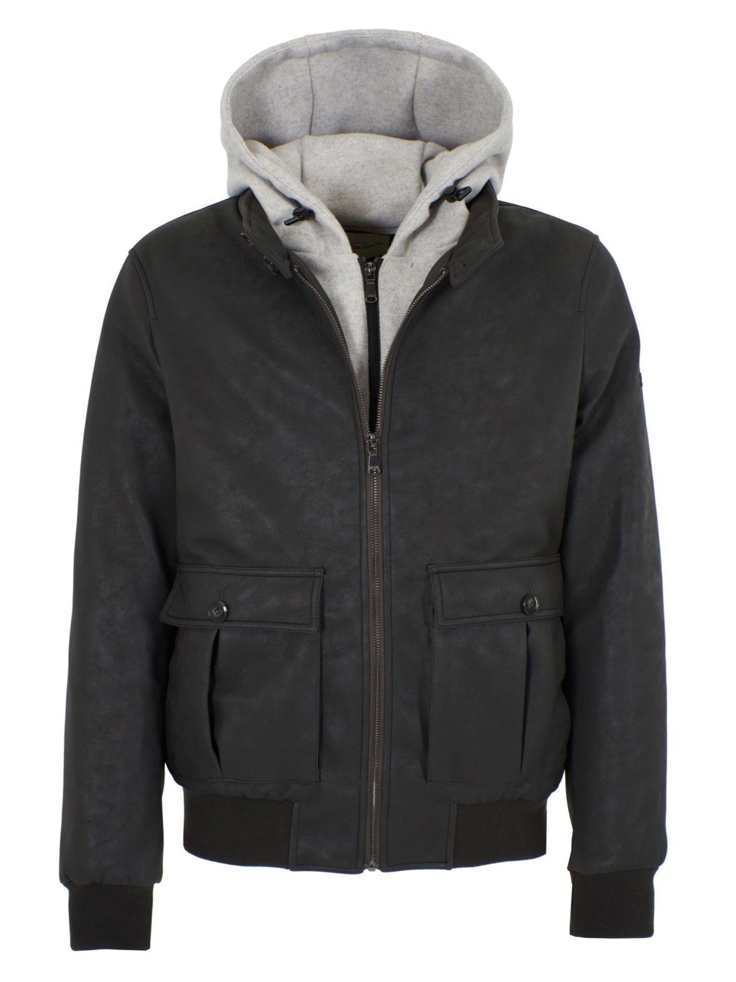 Yes Zee Giubbino Uomo Bomber Marrone Testa di Moro