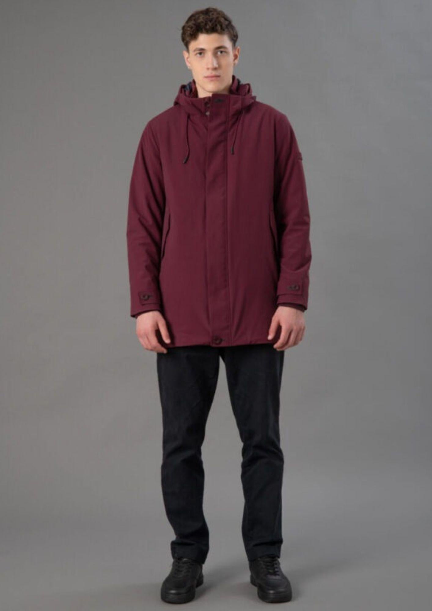 Rihunik Giacca Invernale Uomo Hugh Bordeaux