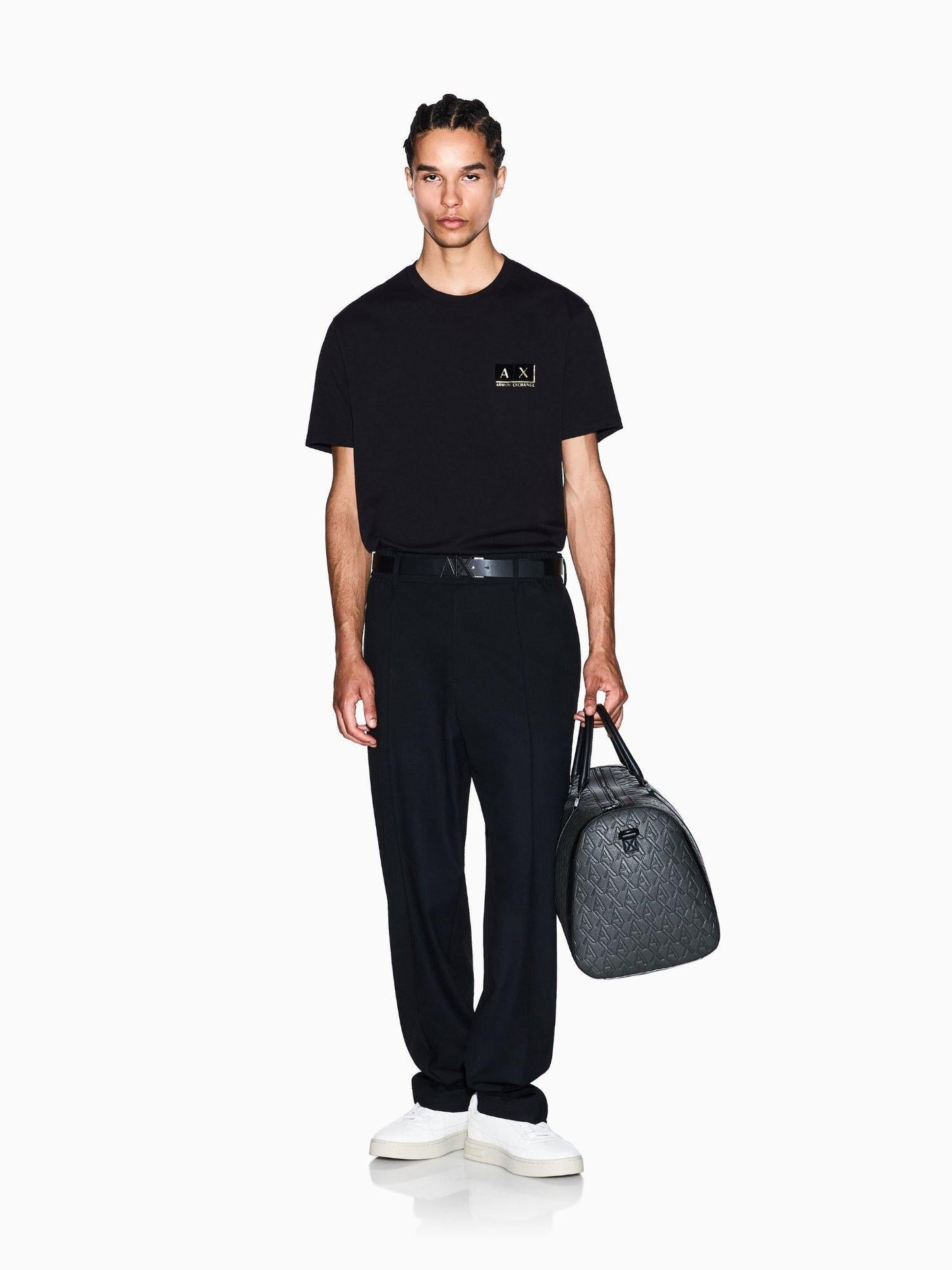 Armani Exchange T-Shirt Uomo Regular Fit Bianco